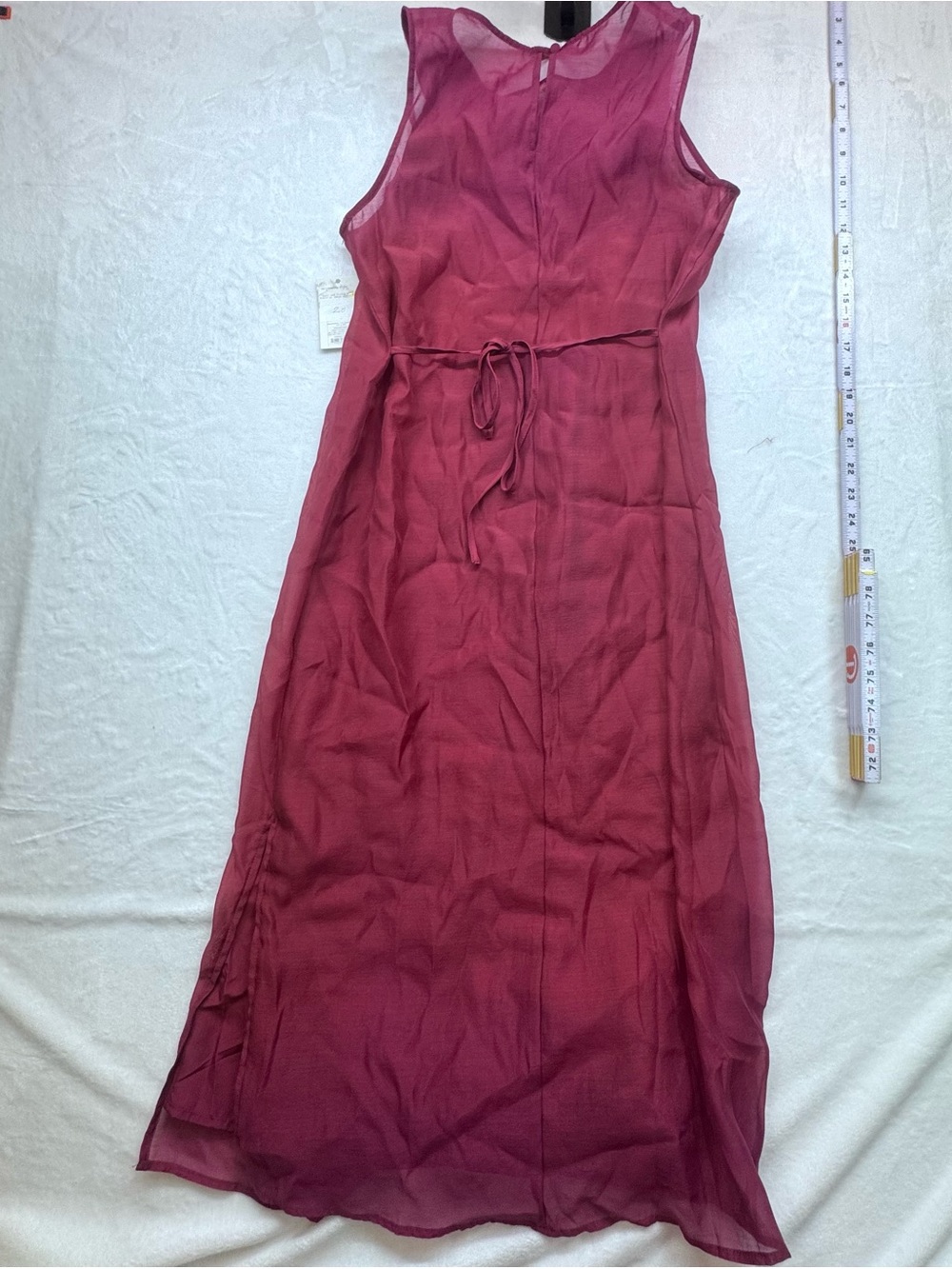 NWT A New Day Wine Sheer Overlay Midi Dress Extra Large XL - Picture 9 of 12